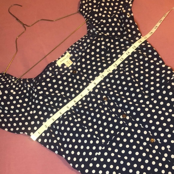 Dark Blue Polka Dot Dress - Picture 9 of 9